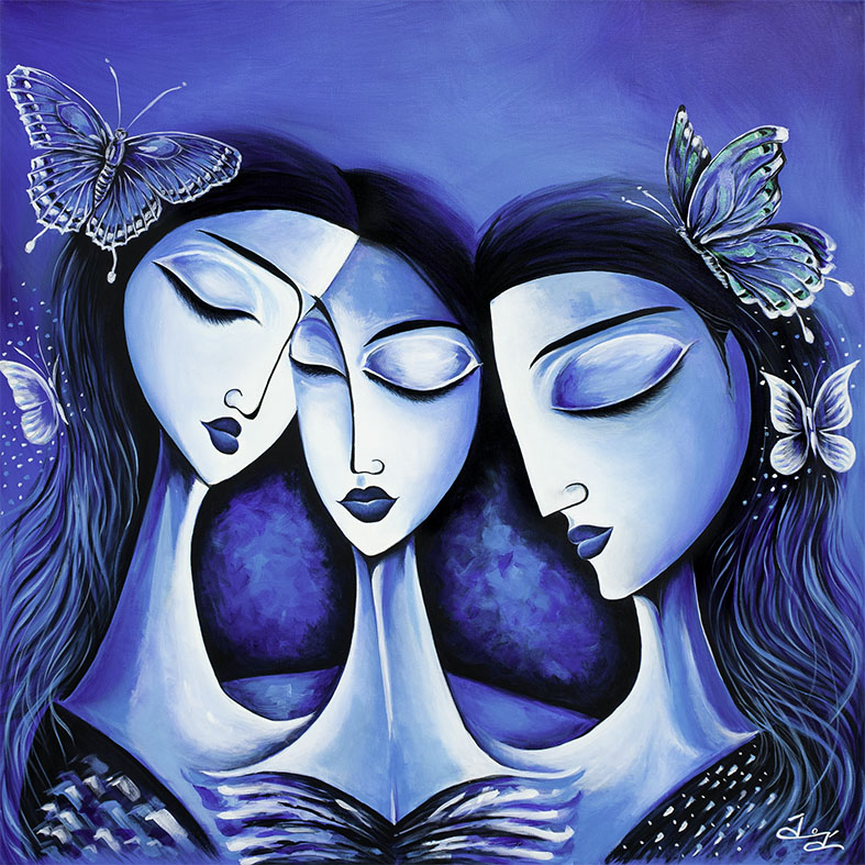 “Lullaby" - The Chronicles of the Butterfly Sisters. Giclée Print on Canvas (Stretched and Rolled) and Fine Art Print of the Original Painting (100 Limited-Edition)