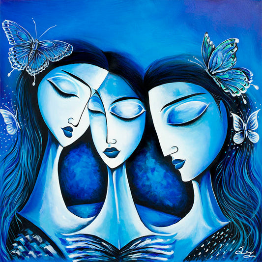 “Lullaby" - The Chronicles of the Butterfly Sisters. Giclée Print on Canvas (Stretched and Rolled) and Fine Art Print of the Original Painting (100 Limited-Edition)