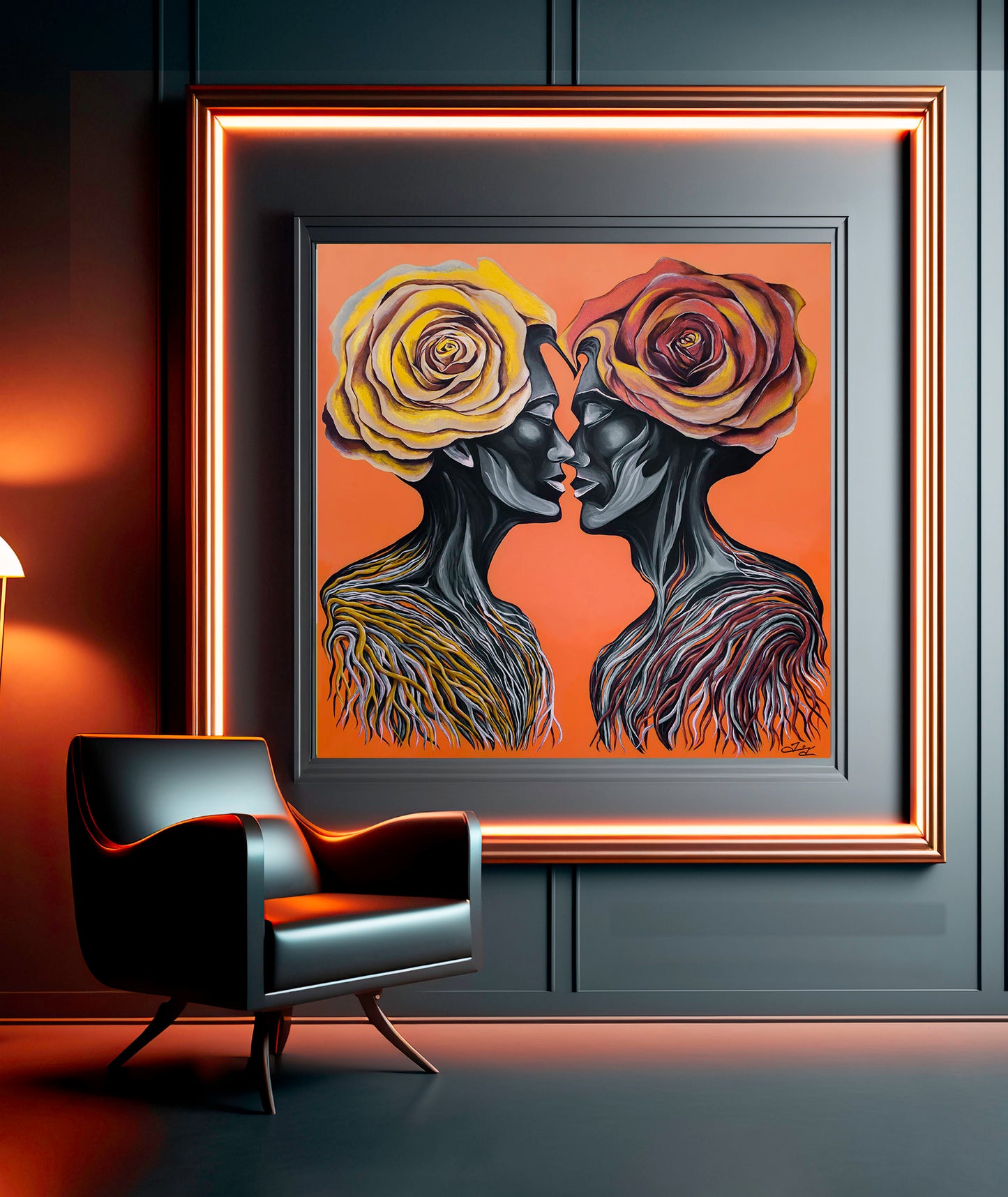 "Rooted In Love" Giclée Print on Canvas (Stretched and Rolled) and Fine Art Print of the Original Painting (100 Limited-Edition)